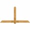 Ekena Millwork Eugene Rough Sawn Timber Gable Bracket, Western Red Cedar, 84"W x 45"H x 2"D x 6"F, 13/12 Pitch GBW084X45X0206EUG00RWR - alternate 1